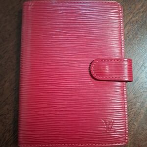 Red Textured Wallet